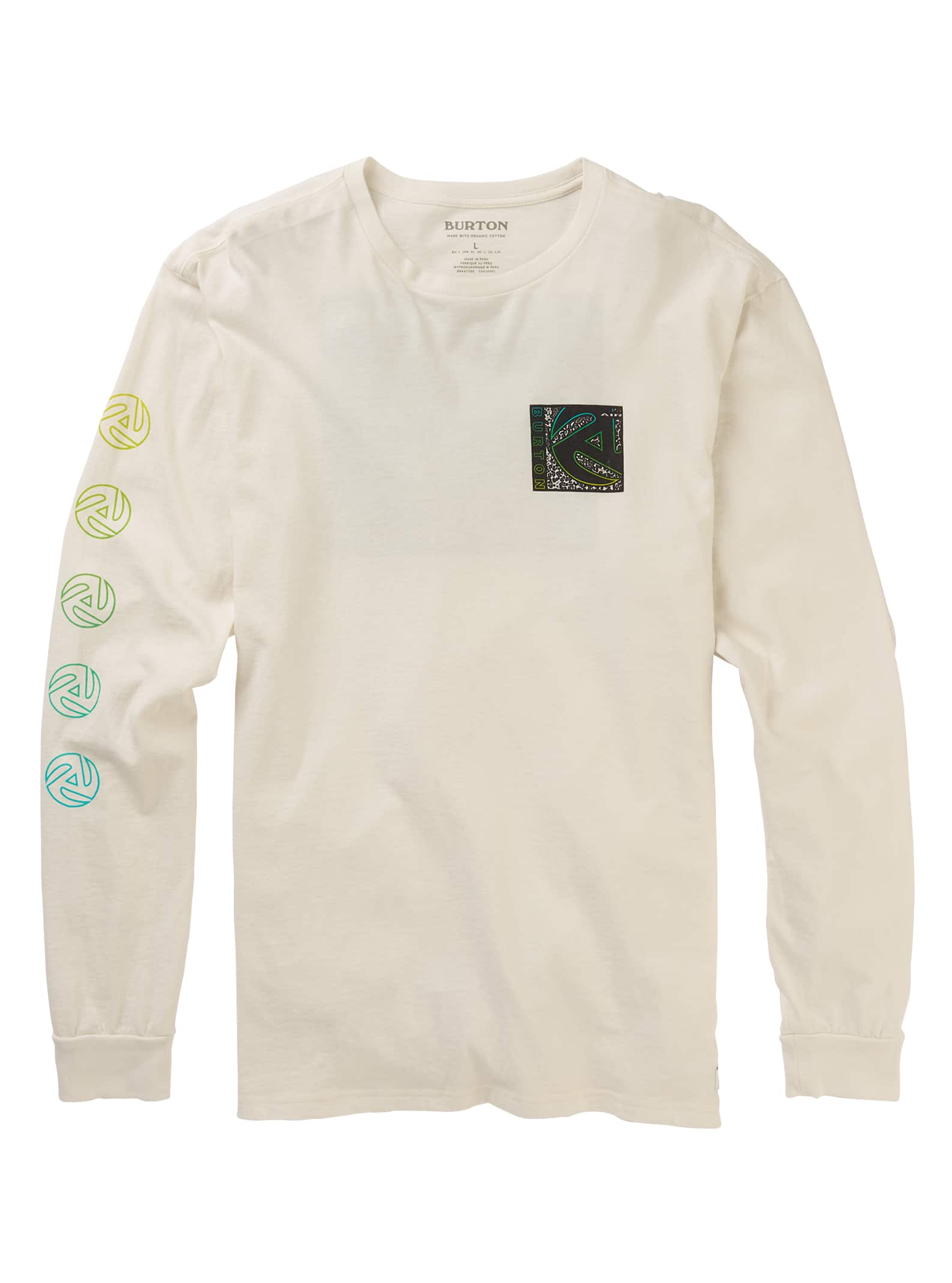 Burton - T-shirt à manches longues Airbuckle homme, Stout White, L