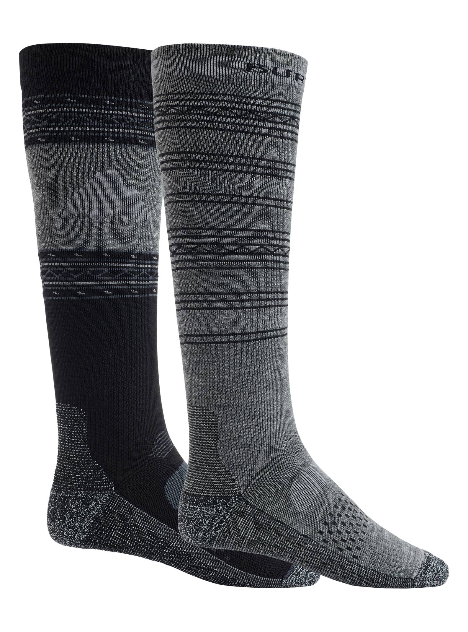Burton  - Lot de 2 paires de chaussettes Performance légères homme, True Black, S
