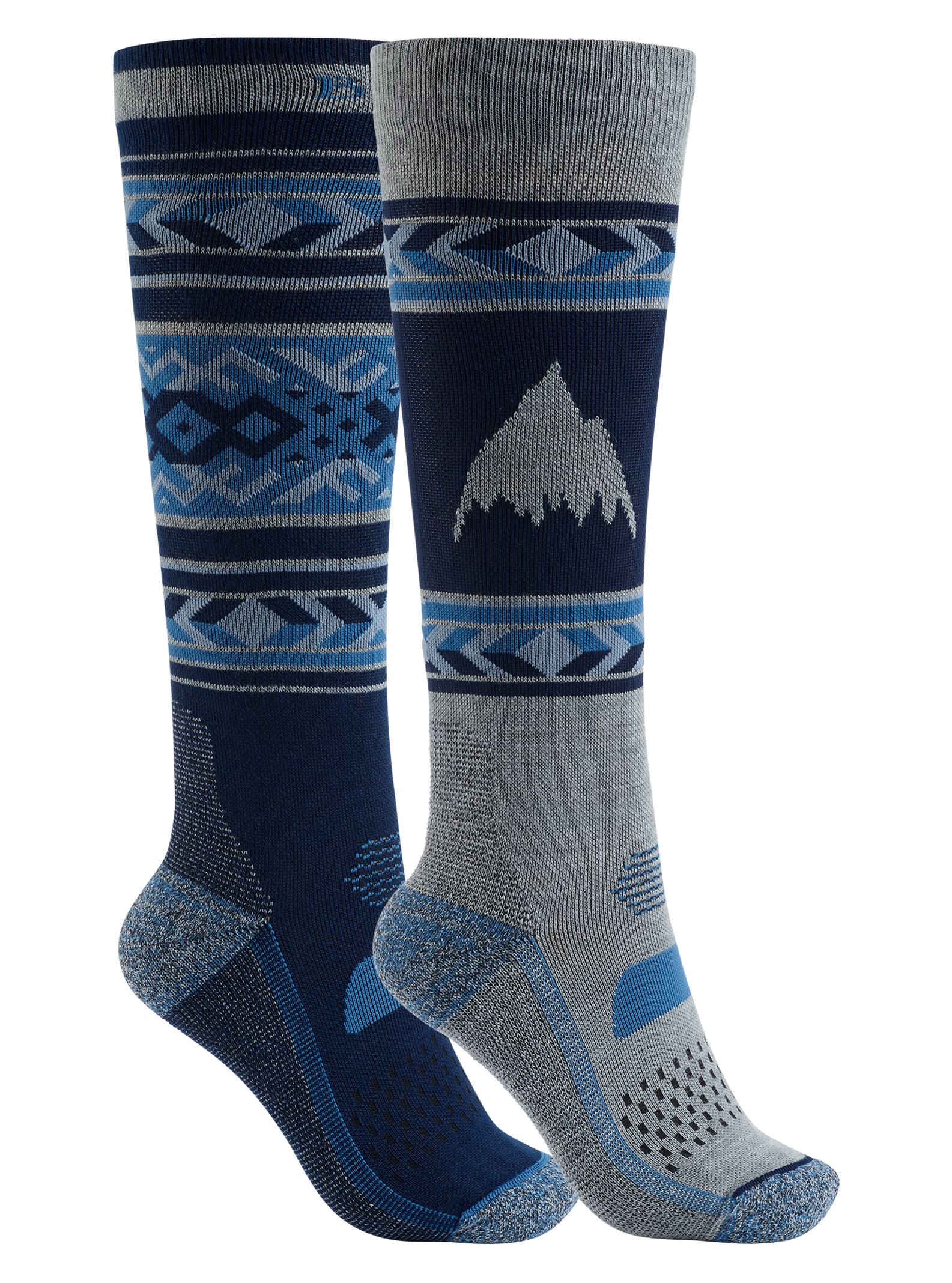 Burton  - Lot de 2 paires de chaussettes Performance légères femme, Mood Indigo, ML