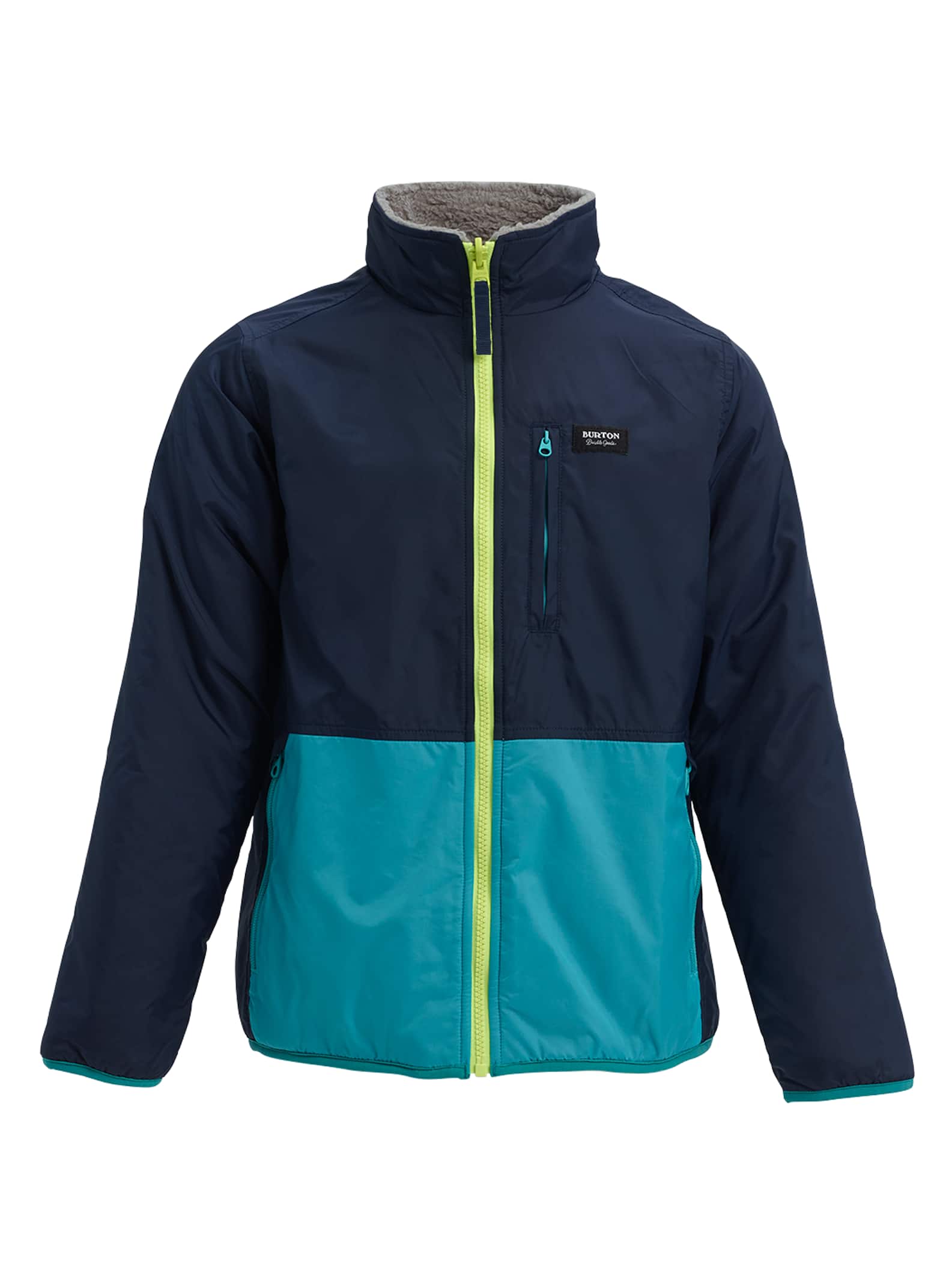 Burton - Veste réversible en polaire Snooktwo garçon, Dress Blue / Sterling, M