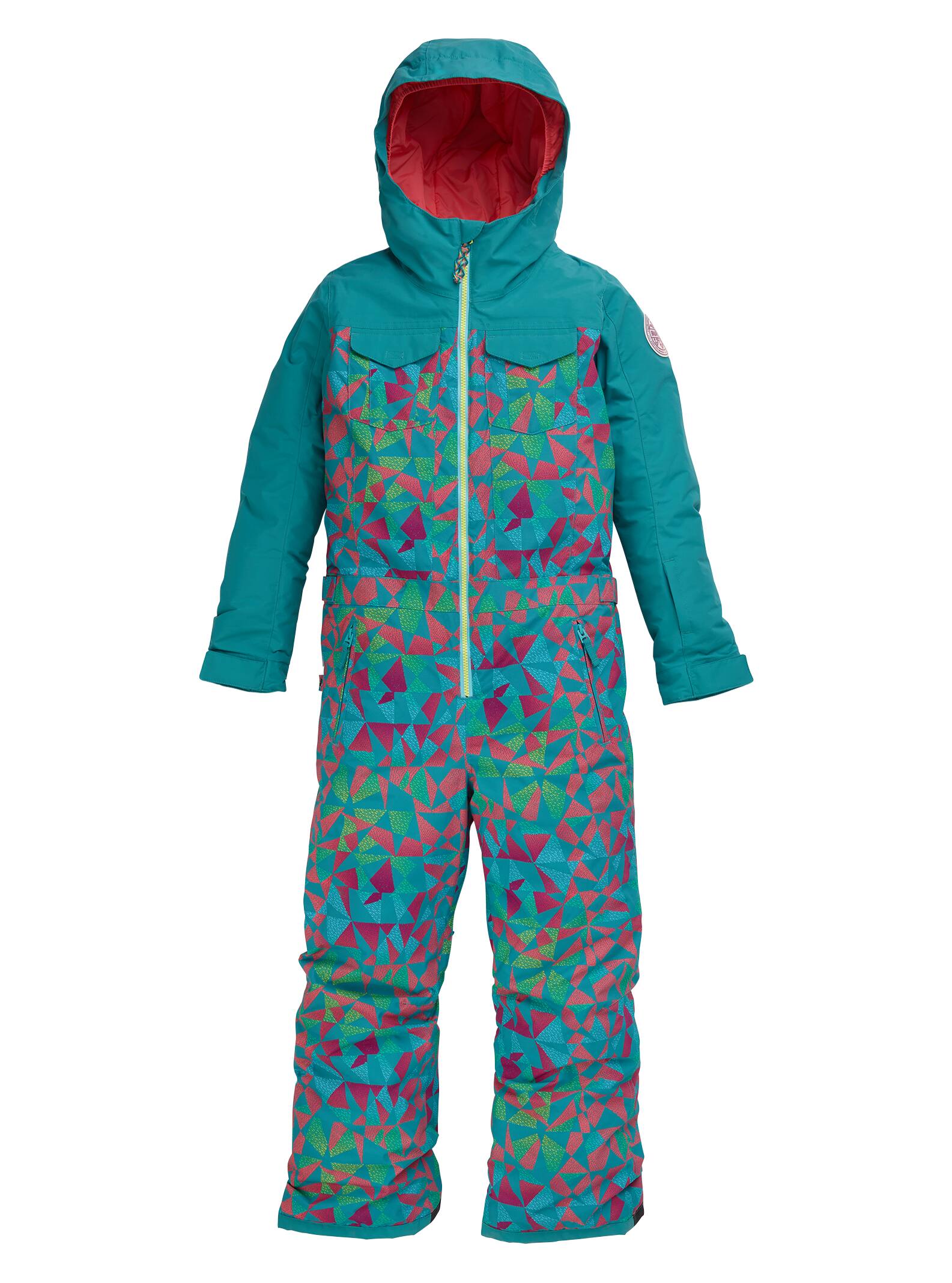 Burton - Combinaison Game Piece enfant, Green-Blue Morse Geo, L