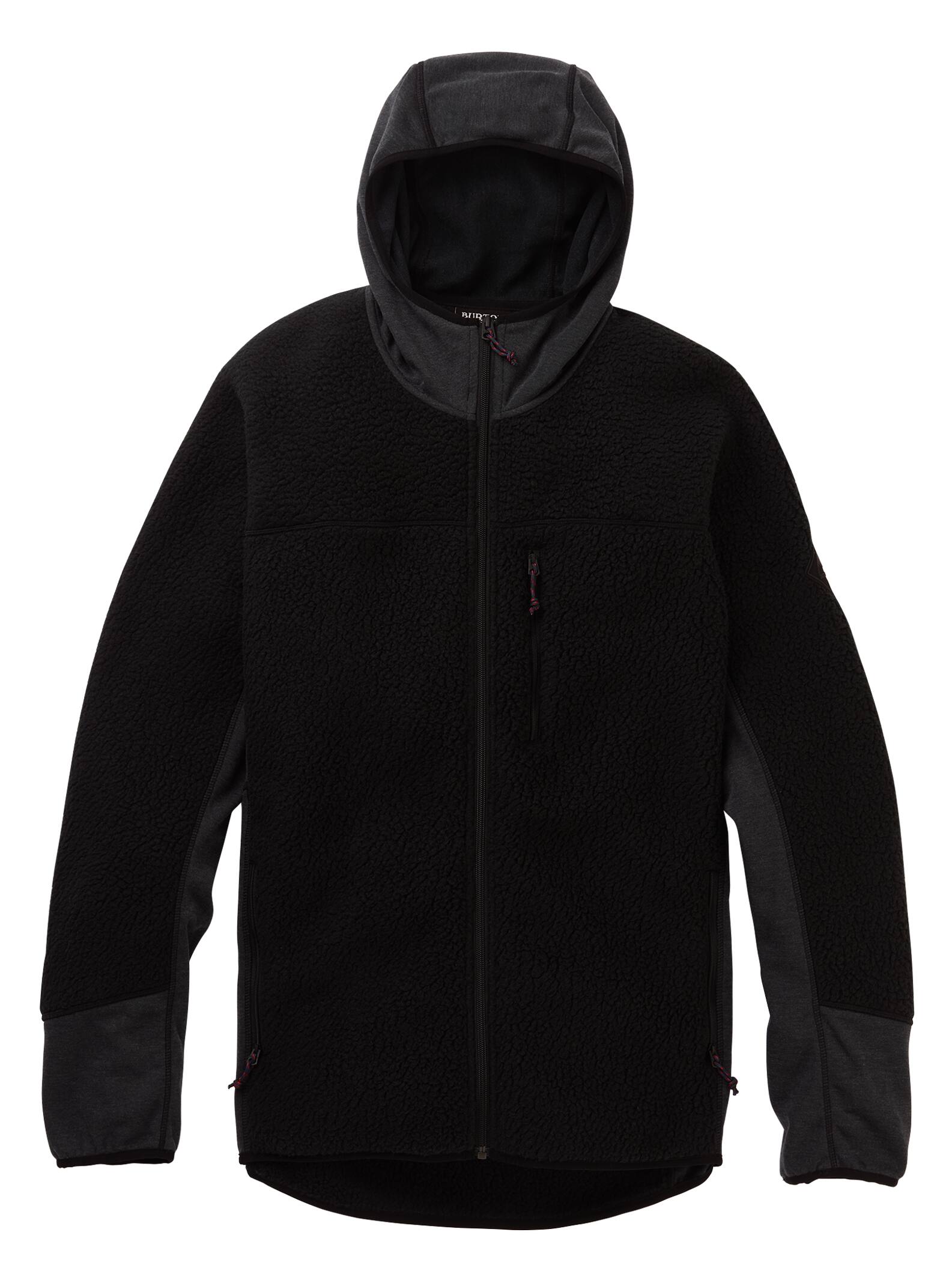 Burton - Polaire zippée à capuche Minturn homme, True Black Heather, L