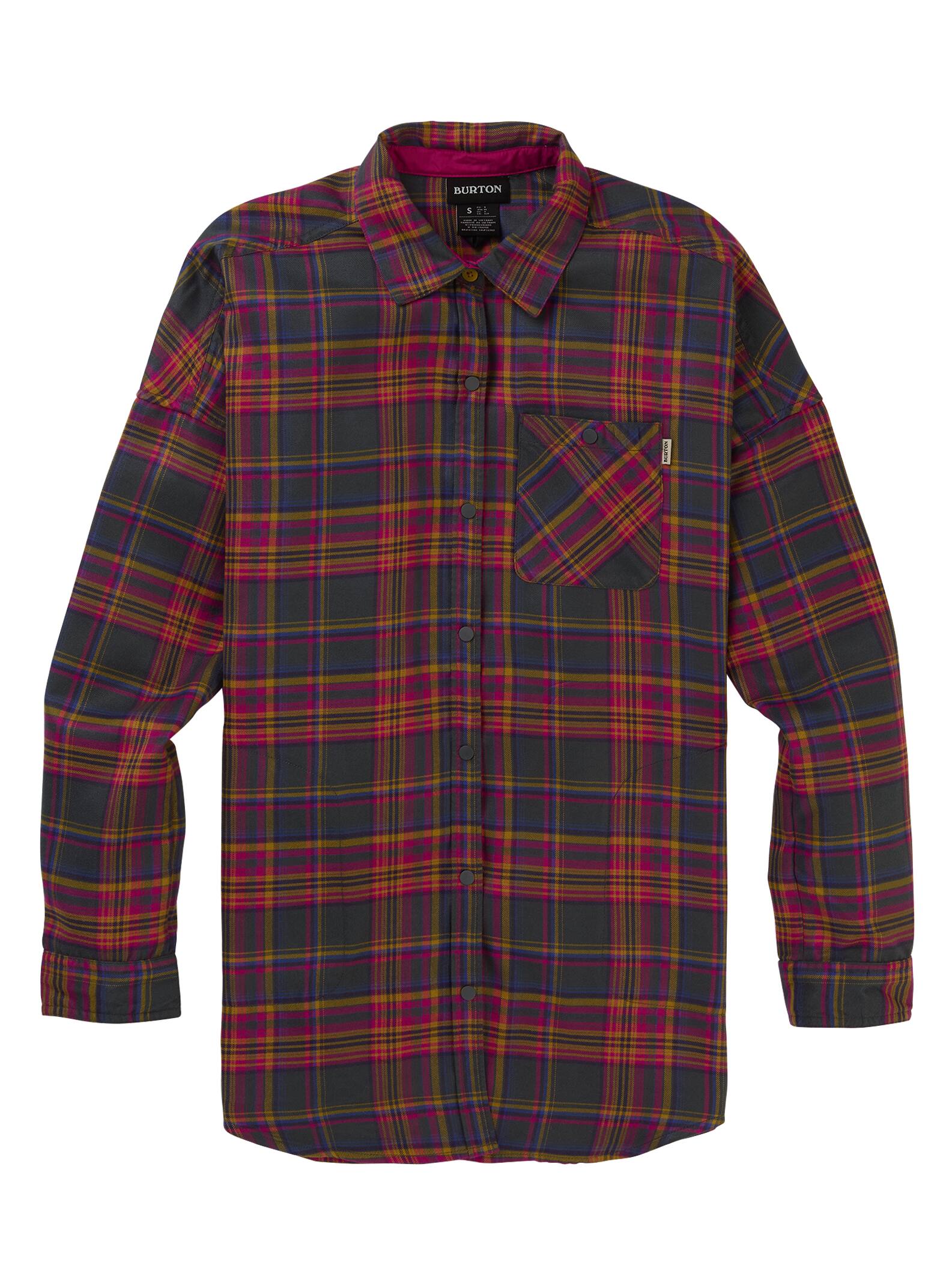 Burton - T-shirt à manches longues en flanelle Teyla femme, Iron Marcy Plaid, L