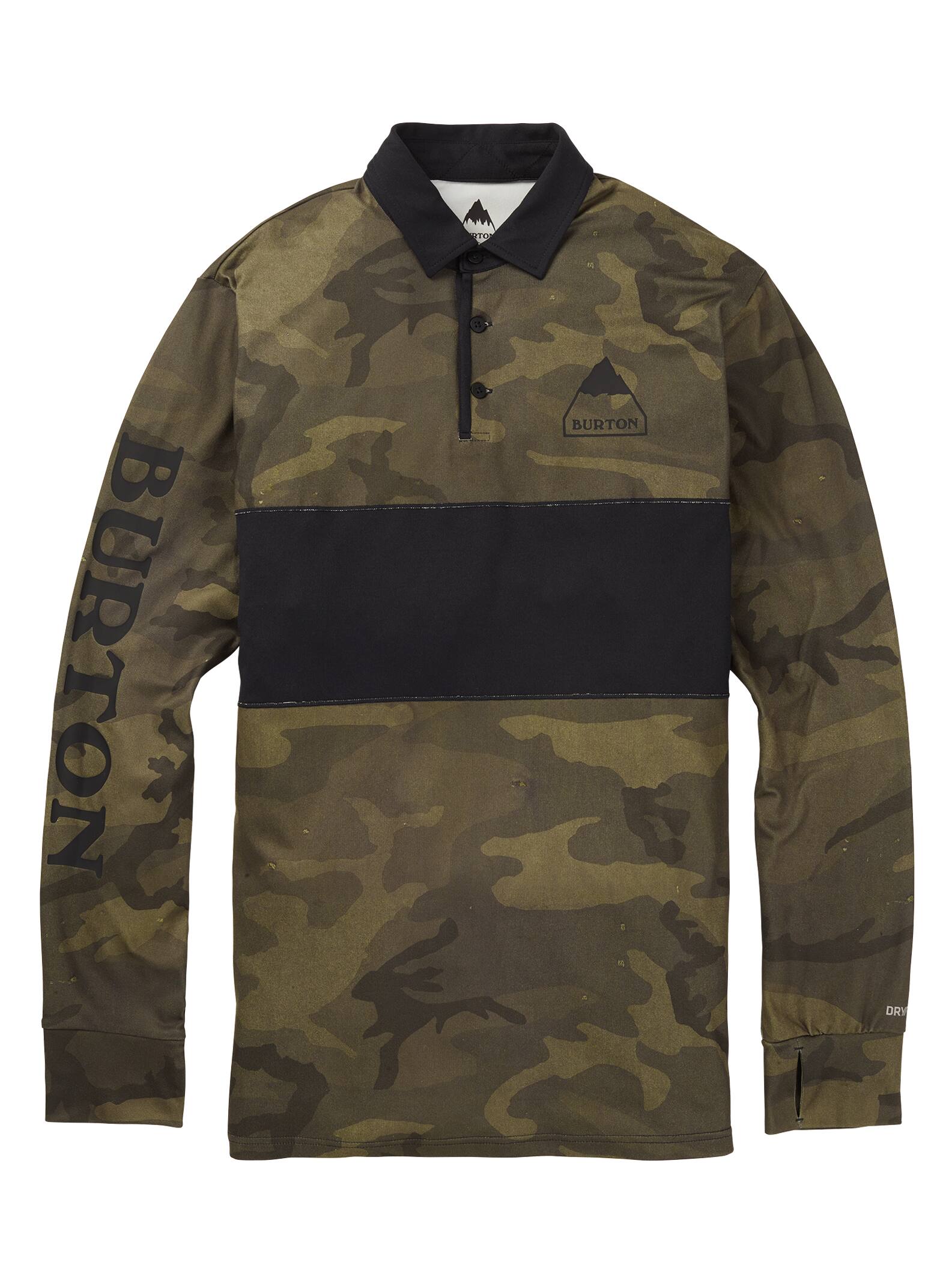 Burton – Chemise de rugby semi-épaisse homme, Worn Camo, M