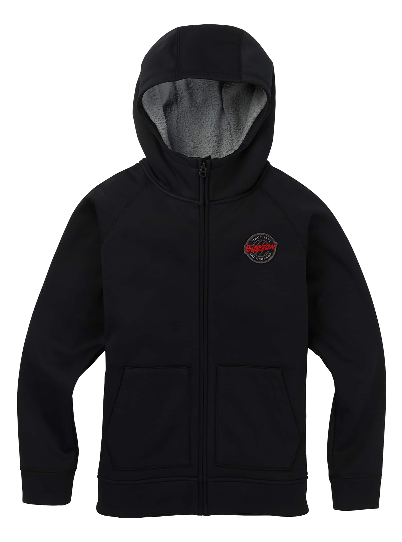 Burton Polaire sherpa zippée Crown garçon de, True Black, L