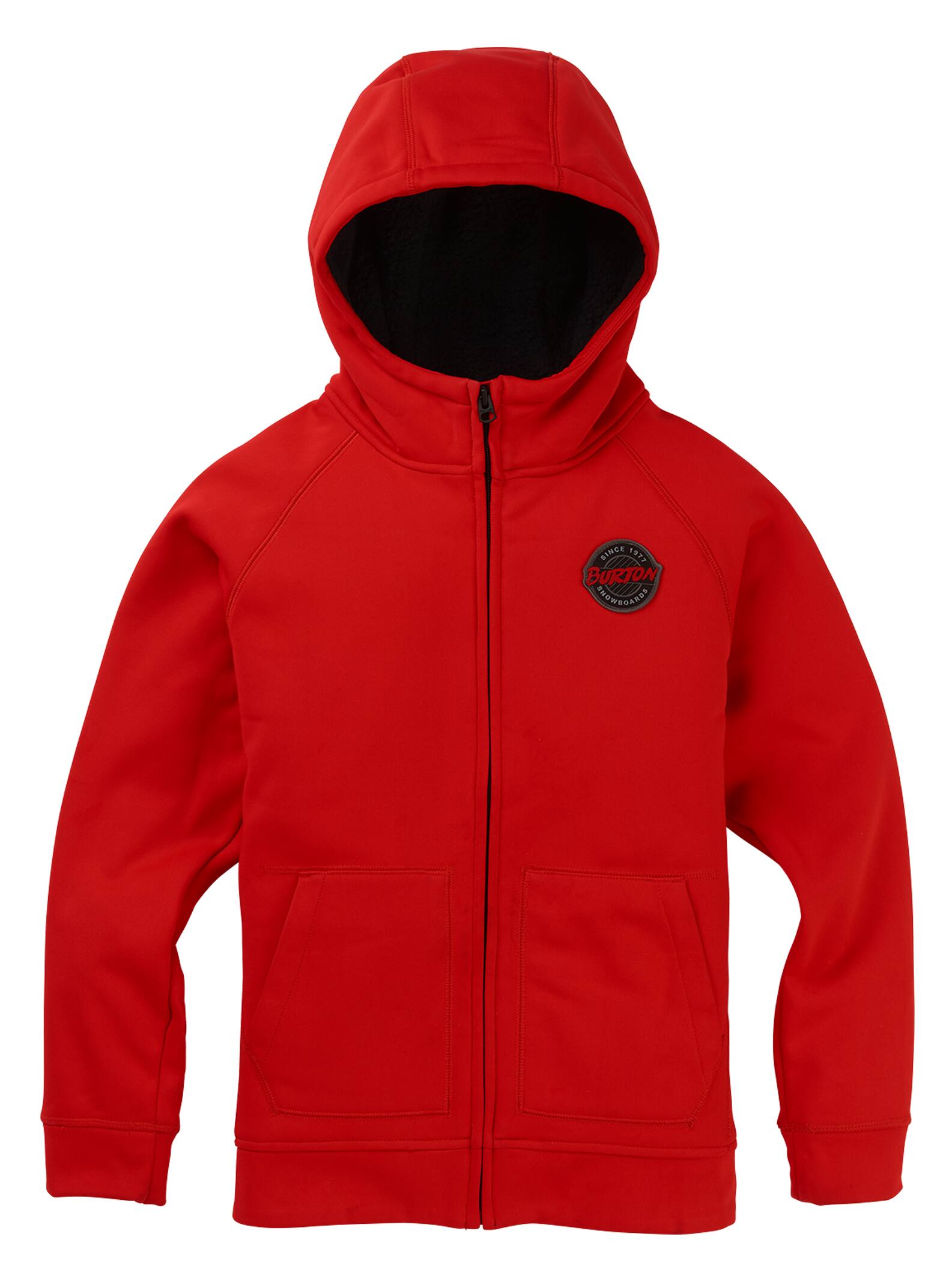 Burton Polaire sherpa zippée Crown garçon de, Flame Scarlet, L