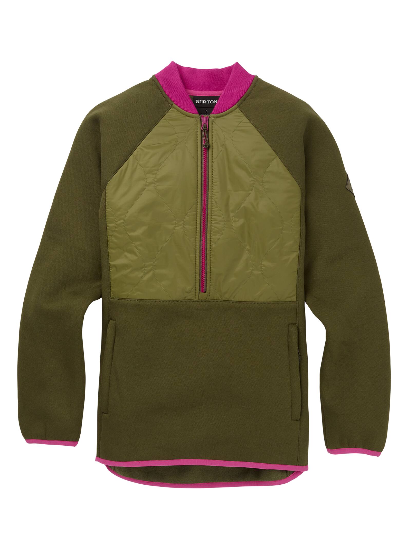 Burton - Anorak en polaire hybride Khalsa femme, Martini Olive / Keef, L