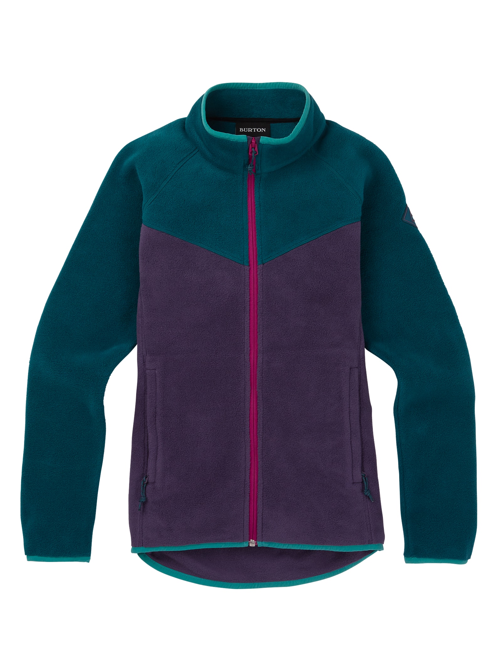Burton Polaire zippée Nomar femme de, Deep Teal / Purple Velvet, M