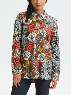 Women's Burton Grace Premium Flannel shown in Cheetah Floral