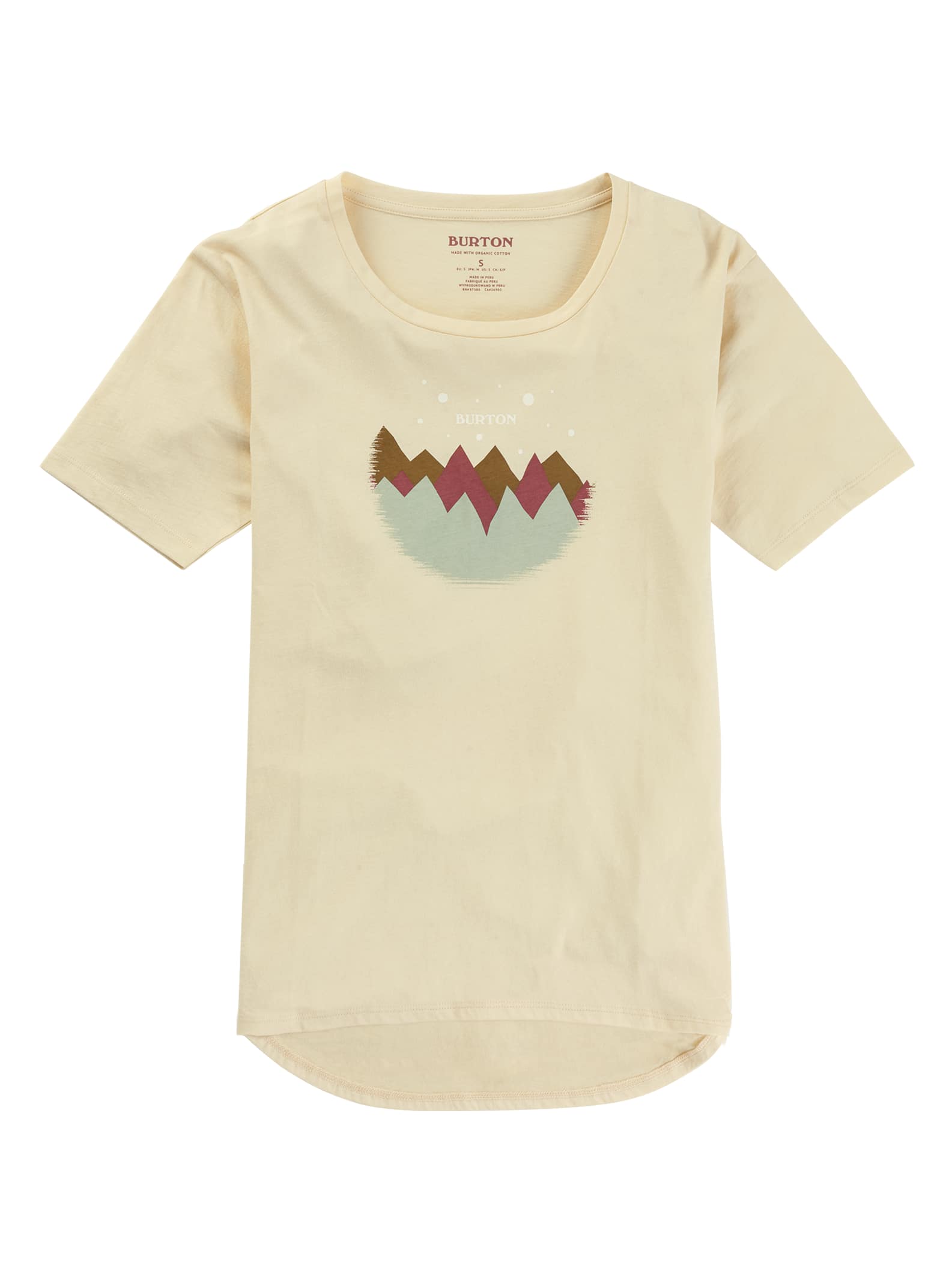 Burton - T-shirt à manches courtes et encolure dégagée Ashmore femme, Cr?me Br?l?e, XL