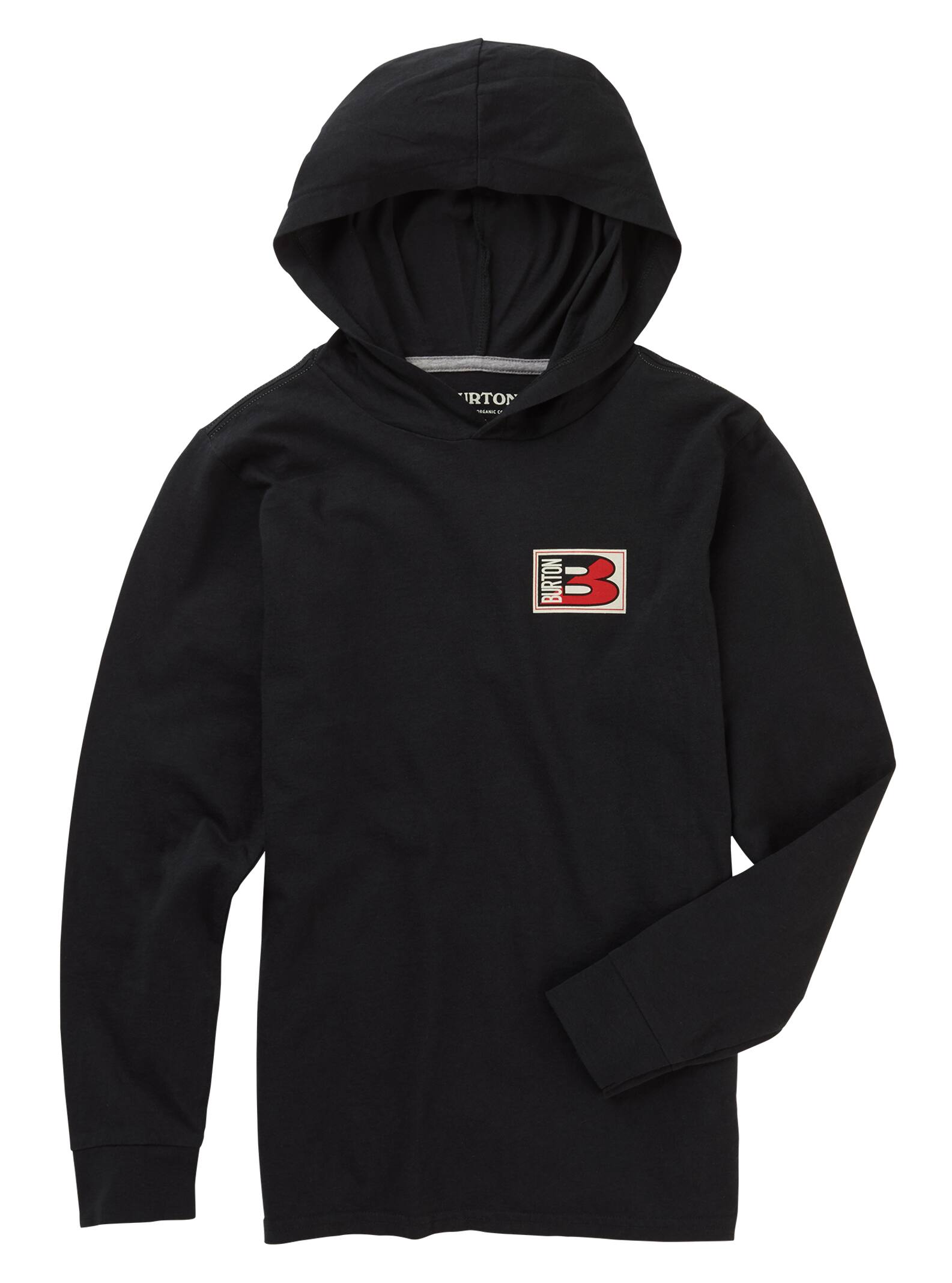 Burton - T-shirt à capuche et manches longues Ripton garçon, True Black, L