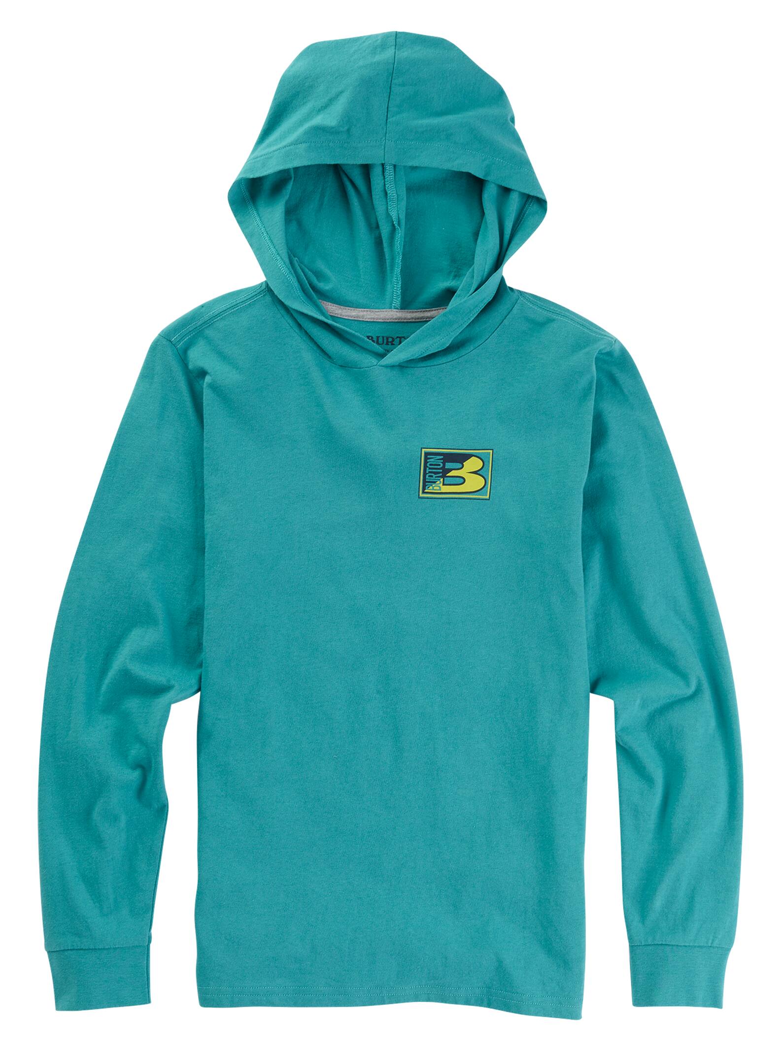 Burton - T-shirt à capuche et manches longues Ripton garçon, Green-Blue Slate, L