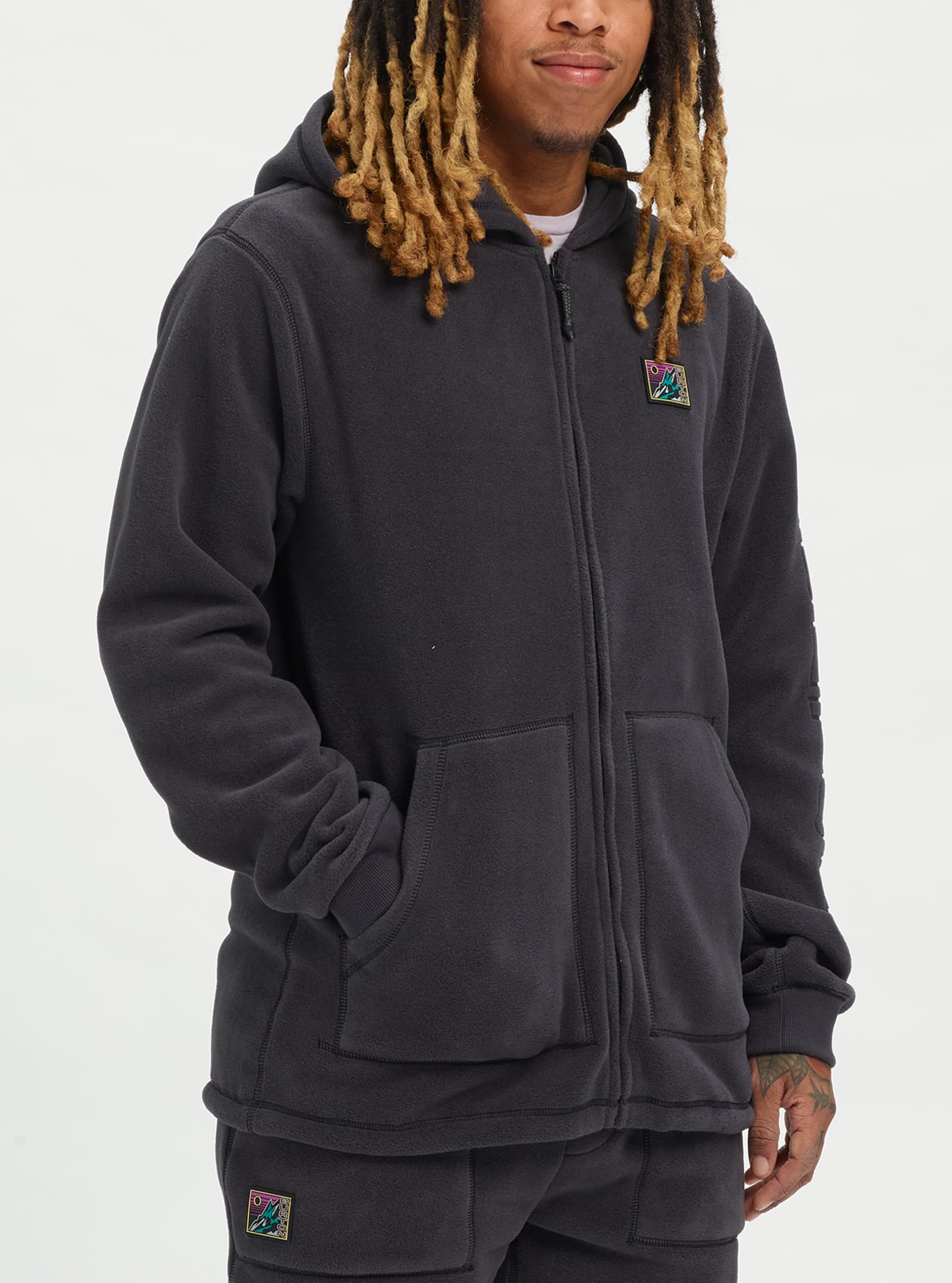 burton polartec hoodie
