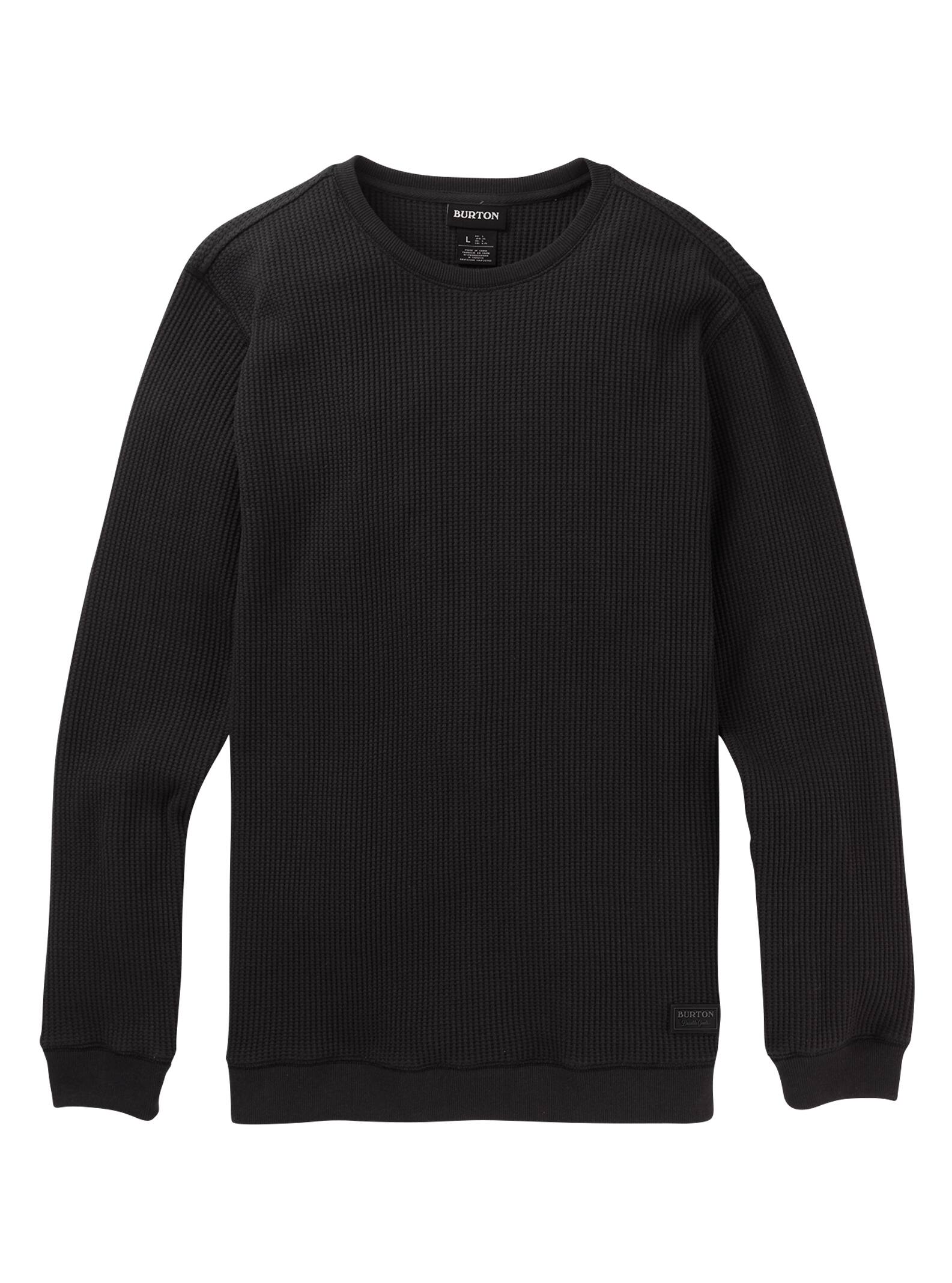 Burton - Sweat ras du cou gaufré à manches longues Stubs homme, Phantom, XL