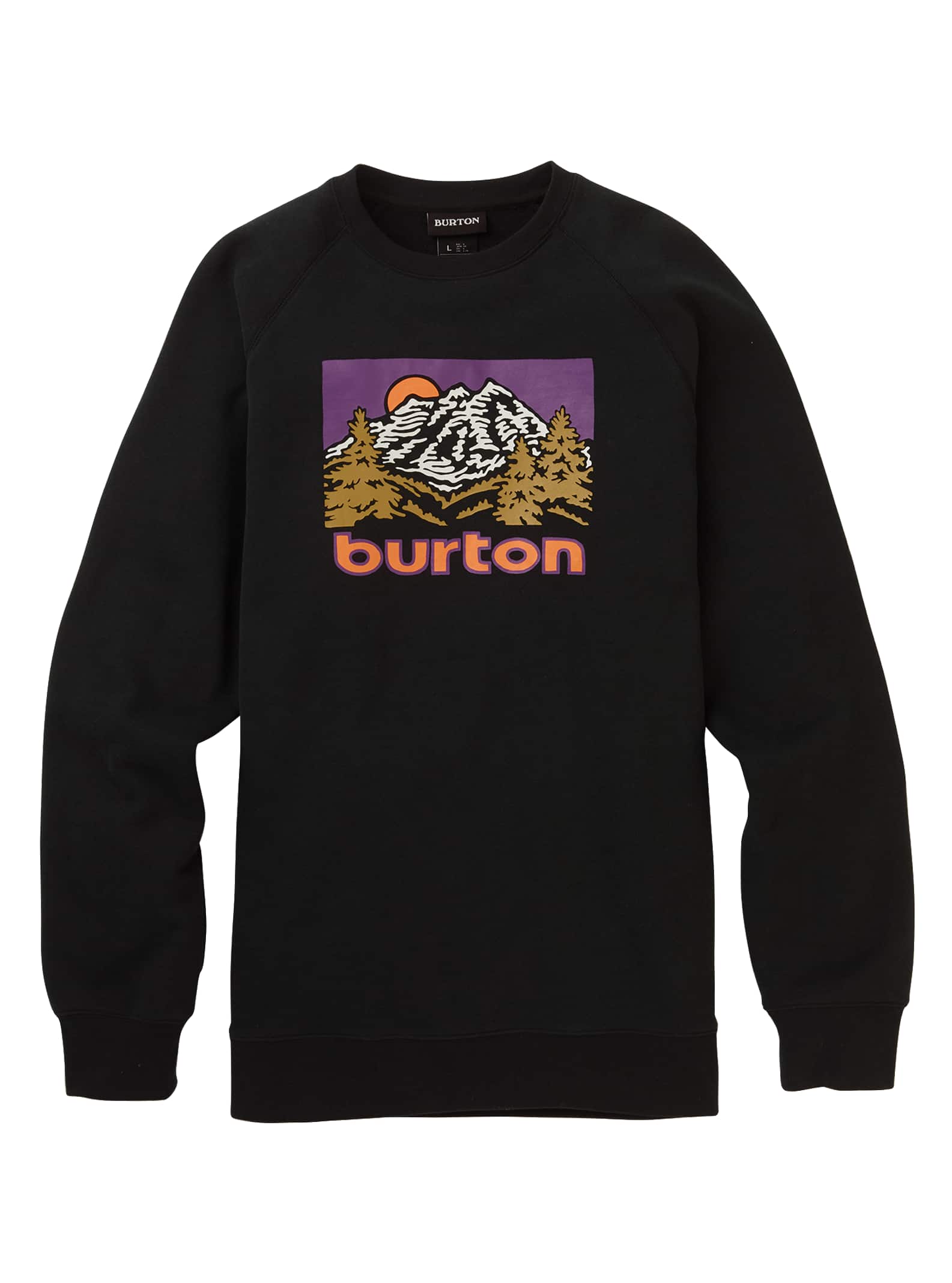 Burton - Sweat ras du cou Weir homme, True Black, L