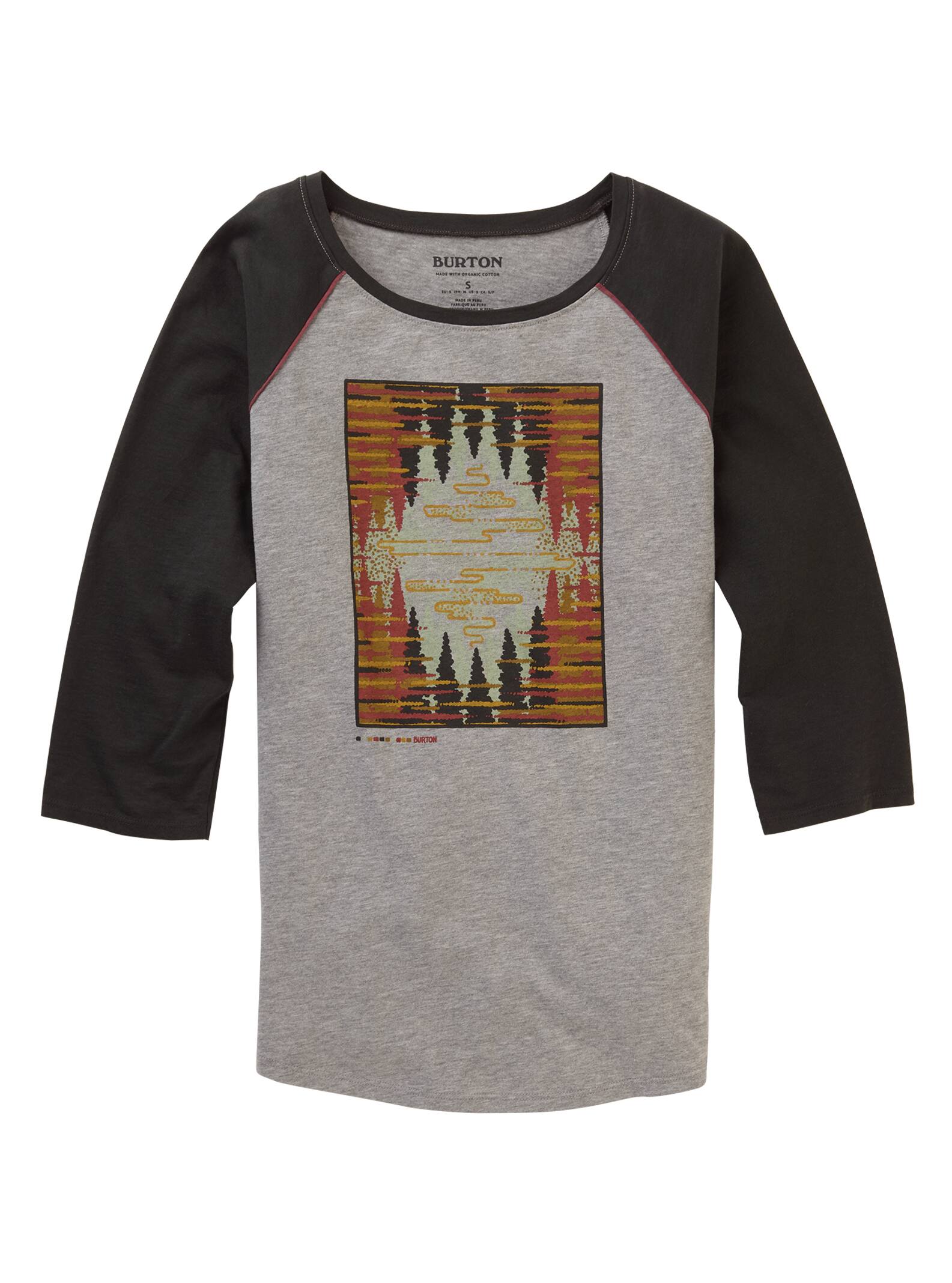 Burton - T-shirt à manches raglan Ashmore femme???????, Gray Heather / Phantom, XL