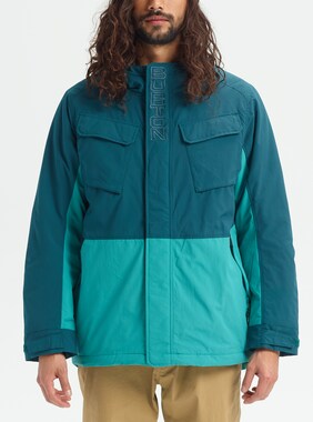 Men's Burton Edgecomb Jacket shown in Deep Teal / Green-Blue Slate