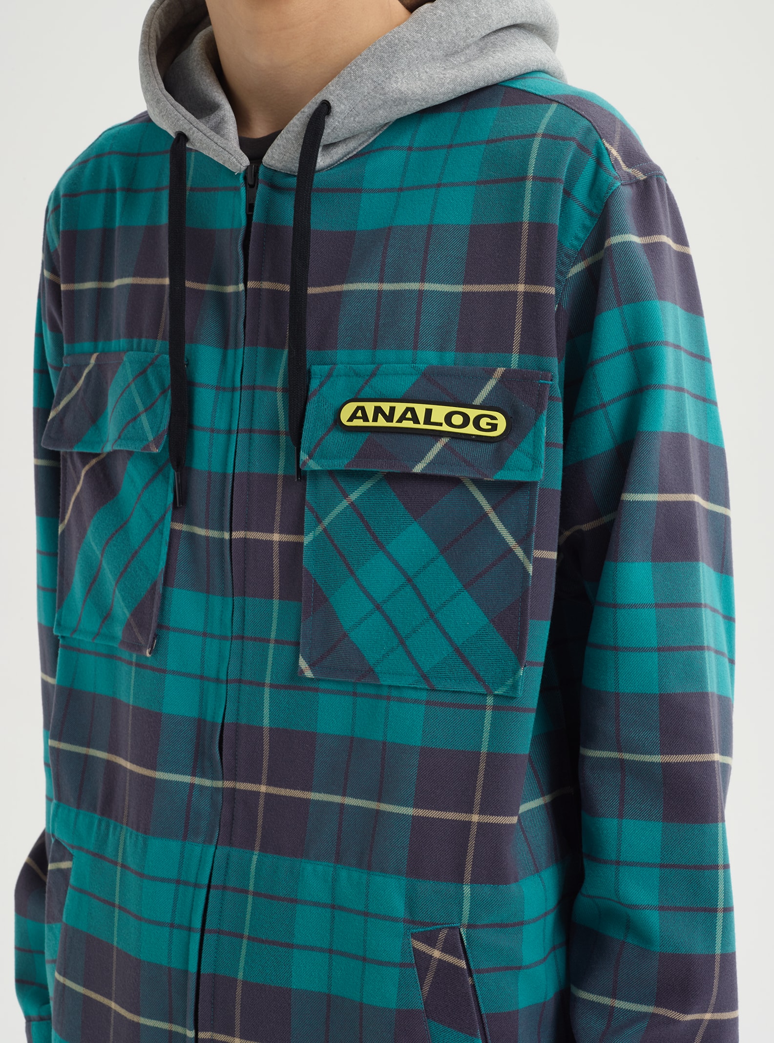 burton hooded flannel
