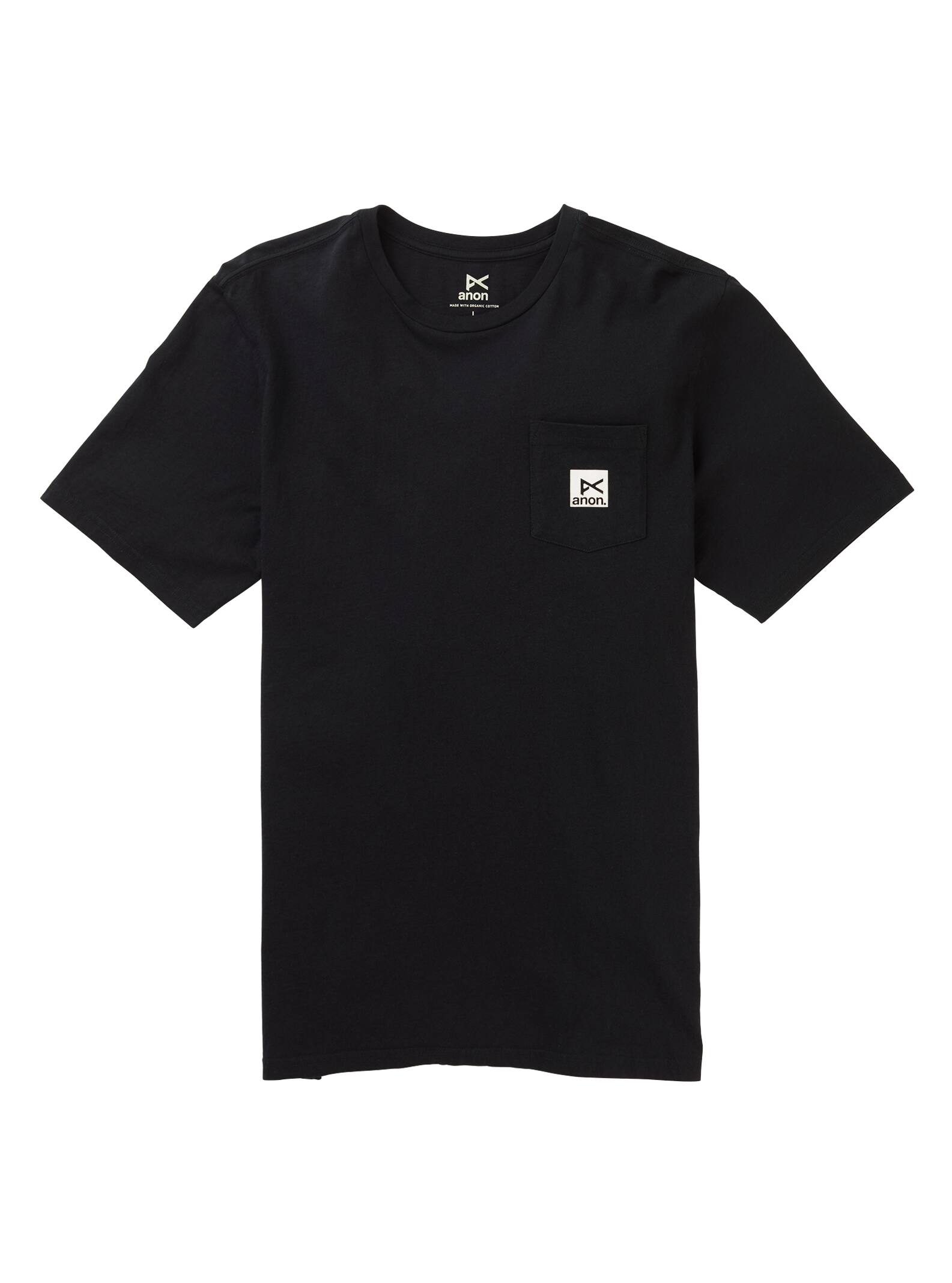 Anon - T-shirt à manches courtes avec poche, Black, L
