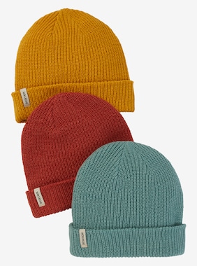 Burton DND Beanie 3-Pack shown in Trellis / Harvest Gold / Tandori