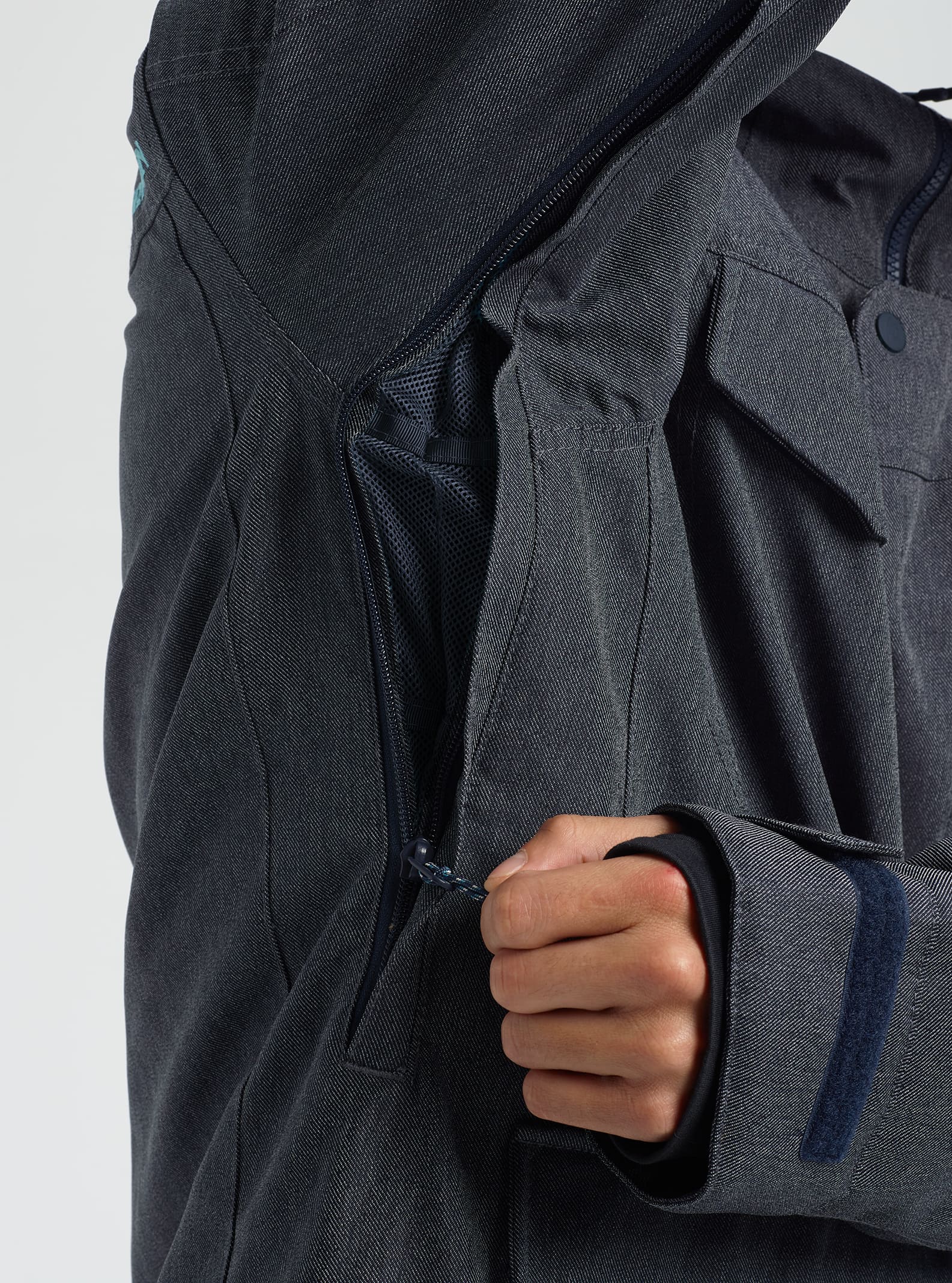 burton covert jacket denim