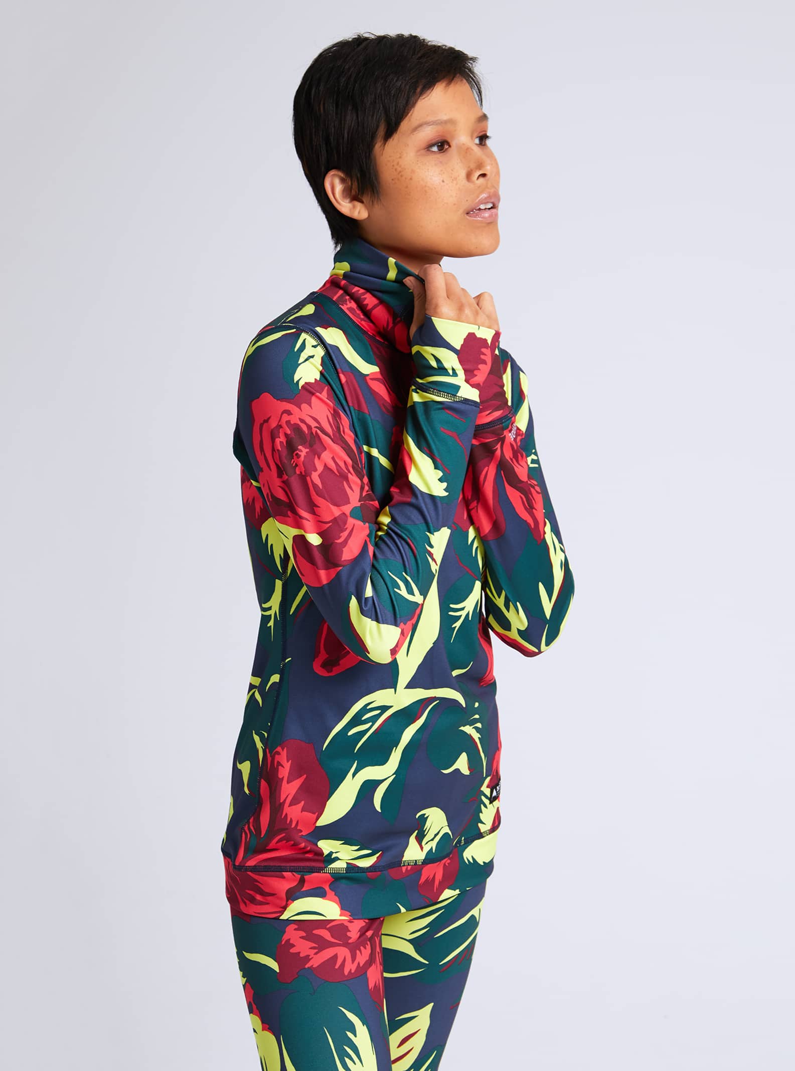 women's burton midweight base layer long neck shirt