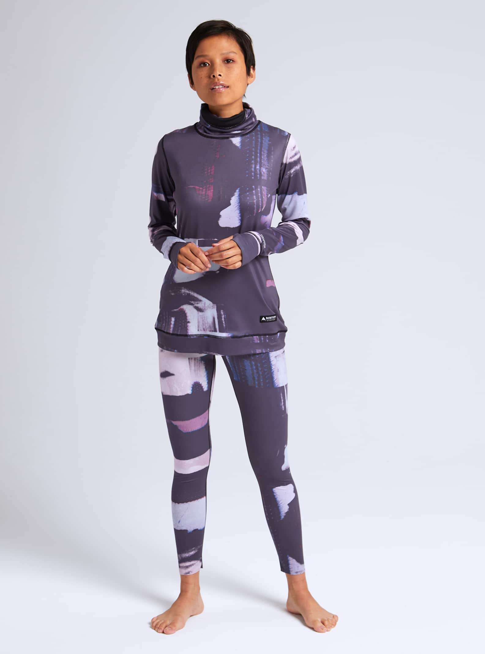 women's burton midweight base layer long neck shirt