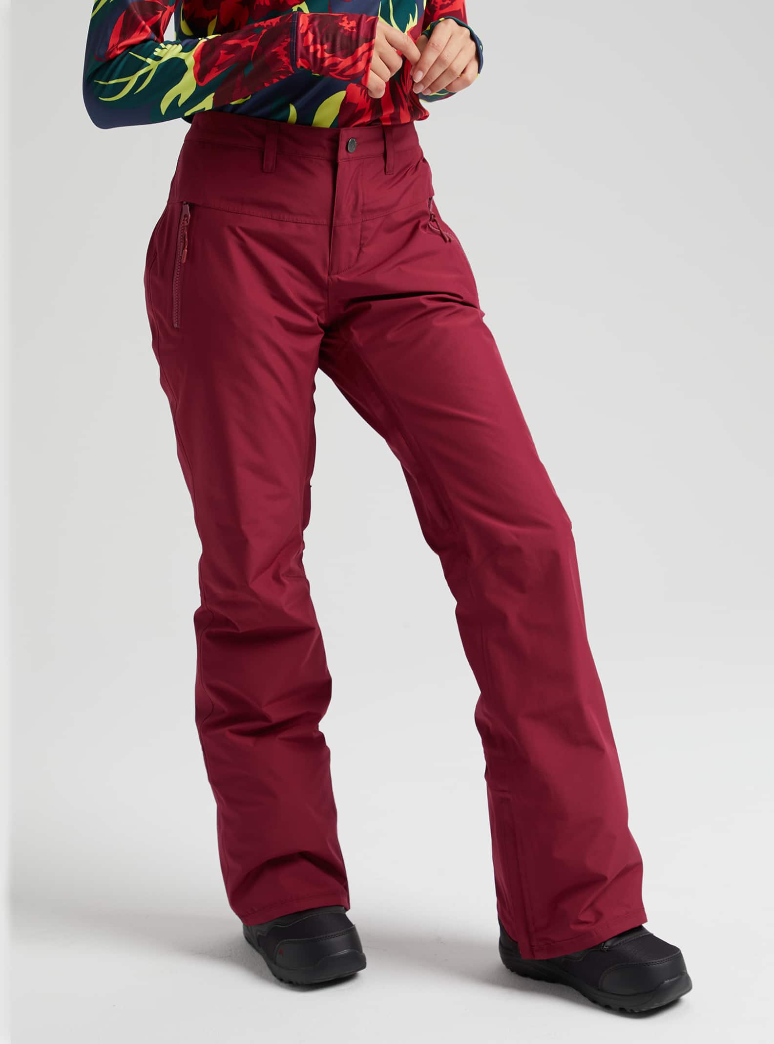 Burton Duffy Gore-Tex Snowboard Ski Insulated Pants Fawn Pink Brown Womens Large 