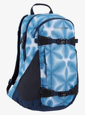 Women's Burton Day Hiker 25L Backpack shown in Blue Dailola Shibori