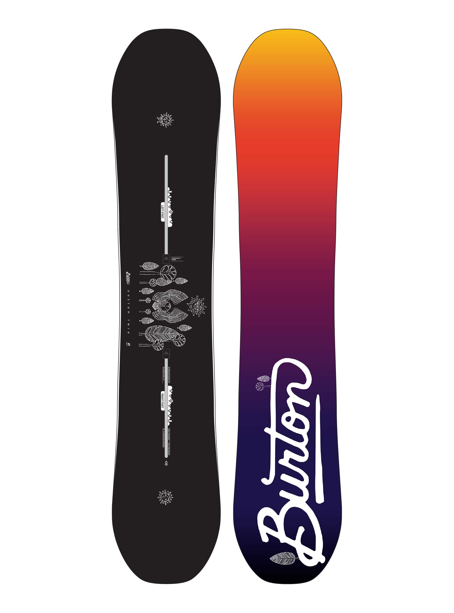 Burton Custom Twin Off-Axis Camber-snowboard för män, 141