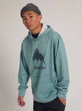Men's Burton Oak Pullover Hoodie shown in Trellis Heather