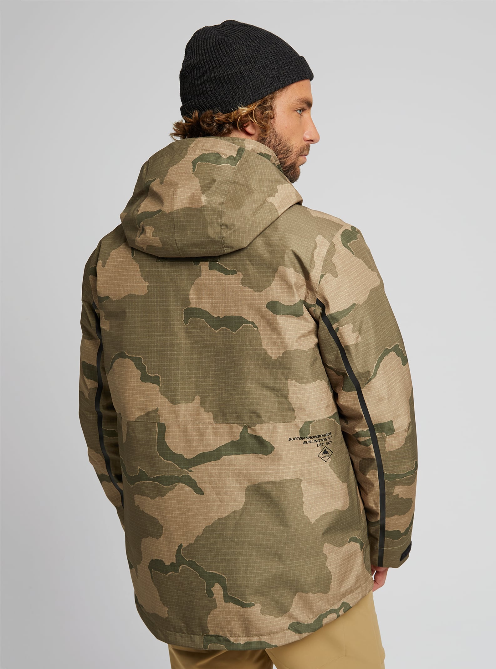 burton jacket camo