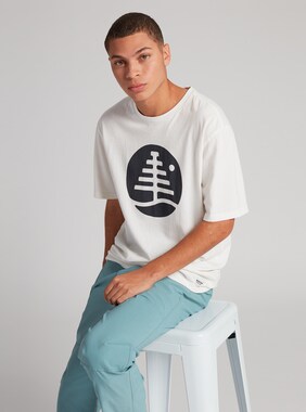 Men's Burton Family Tree Short Sleeve T-Shirt shown in Stout White
