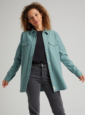 Women's Burton Grace Premium Flannel shown in Trellis