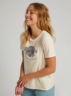 Women's Burton Ashmore Short Sleeve T-Shirt shown in Creme Brulee