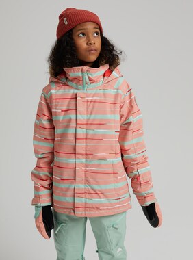 Girls' Burton Bennett Jacket shown in Pink Dahlia Scribble