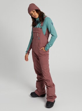Women's Burton Avalon Bib - Softshell shown in Rose Brown
