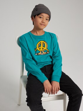 Kids' Burton Duncan Long Sleeve T-Shirt shown in Dynasty Green