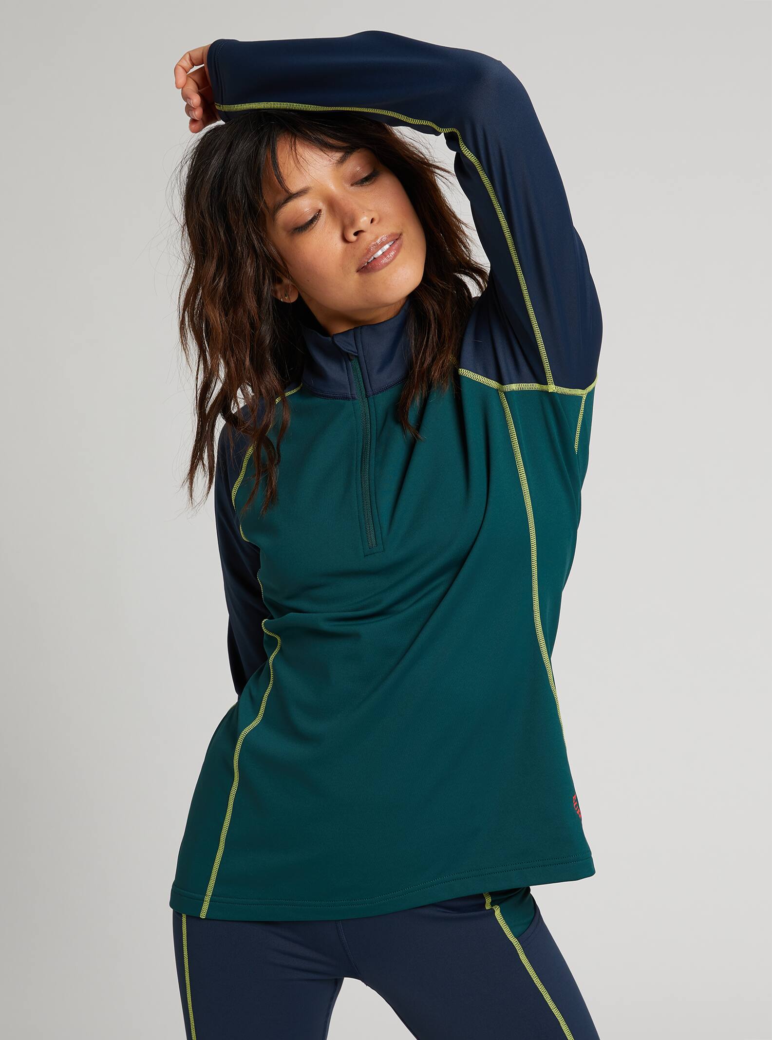 quarter zip base layer womens