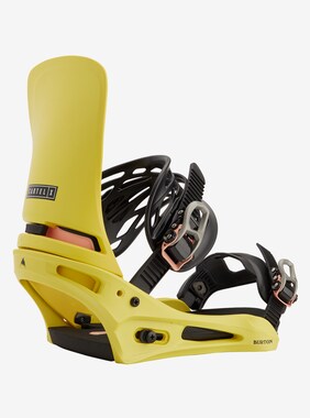Men's Burton Cartel X Re:Flex Snowboard Binding shown in Yellow
