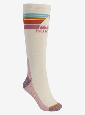 Women's Burton Emblem Midweight Socks shown in Crème Brûlée
