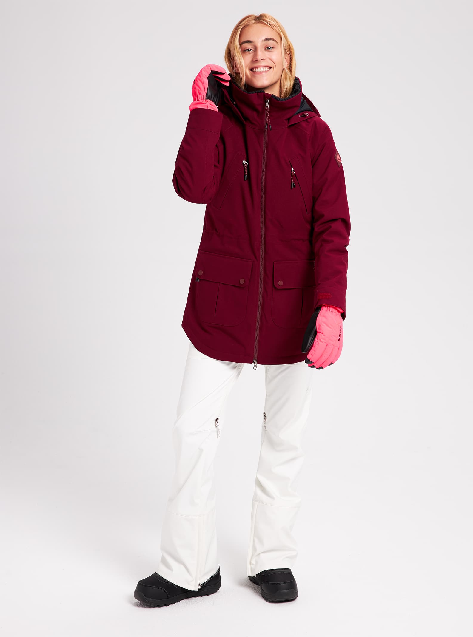 womens pullover snowboard jacket