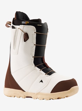 Men's Burton Moto Snowboard Boot shown in White / Brown