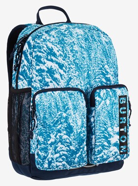 Kids' Burton Gromlet 15L Backpack shown in Blue Blotto Trees