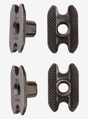 M6 Channel Inserts 4 Pack shown in Black