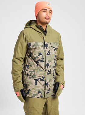 Men's Burton Covert Jacket shown in Martini Olive / Martini Olive Terra Camo