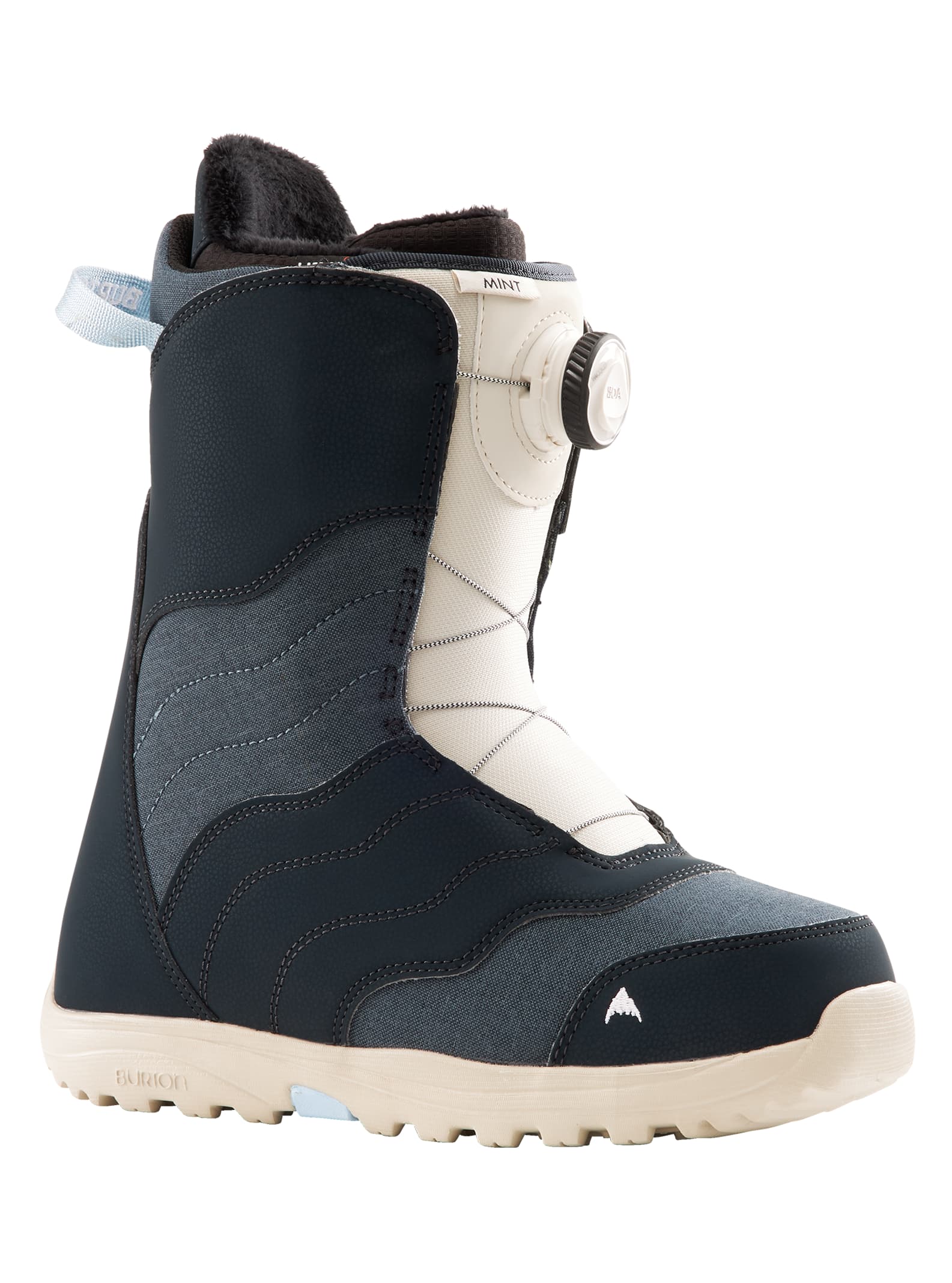 5.5 Burton Womens Mint Boa Snowboard Boots Black 