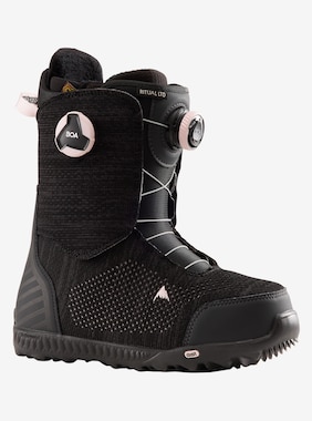 Women's Burton Ritual LTD BOA® Snowboard Boots shown in Dark Gray / Pink