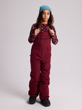 Kids' Burton Skylar Bib Pant shown in Mulled Berry