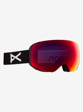 Anon M2 Goggles + Bonus Lens + MFI® Face Mask shown in Frame: Black, Lens: Perceive Sunny Red (14% / S3), Spare Lens: Perceive Cloudy Burst (59% / S1)